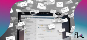 Emails die auf einen Business Computer eintreffen.