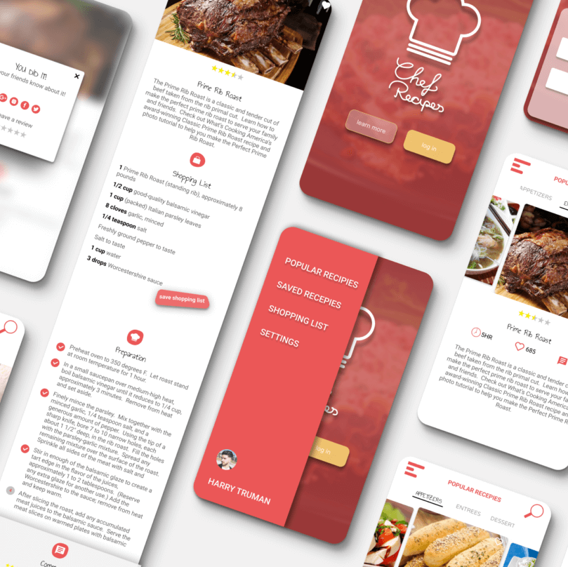 chef Rezept app design von flow design siegesleitner